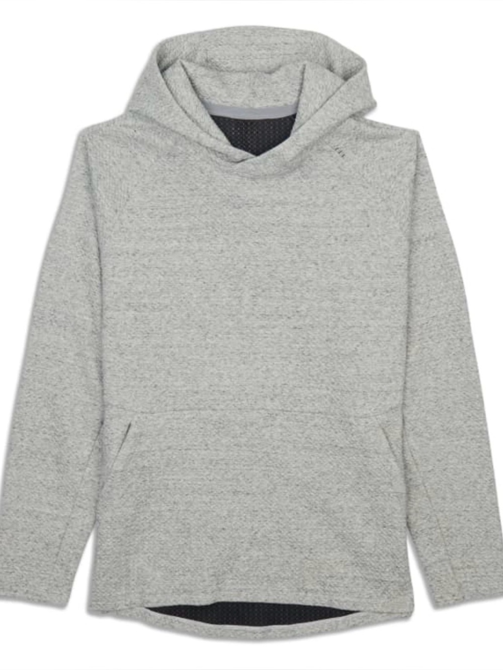 Lululemon At Ease Textured Double-Knit Cotton Hoodie Heathered Gray Men’s Large